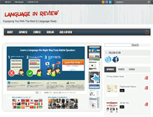 Tablet Screenshot of languageinreview.com